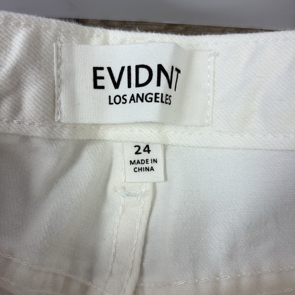 NEW EVIDNT ORSAY SLIM  High Rise Cropped Notched Ankle Jeans 24 - Picture 3 of 9